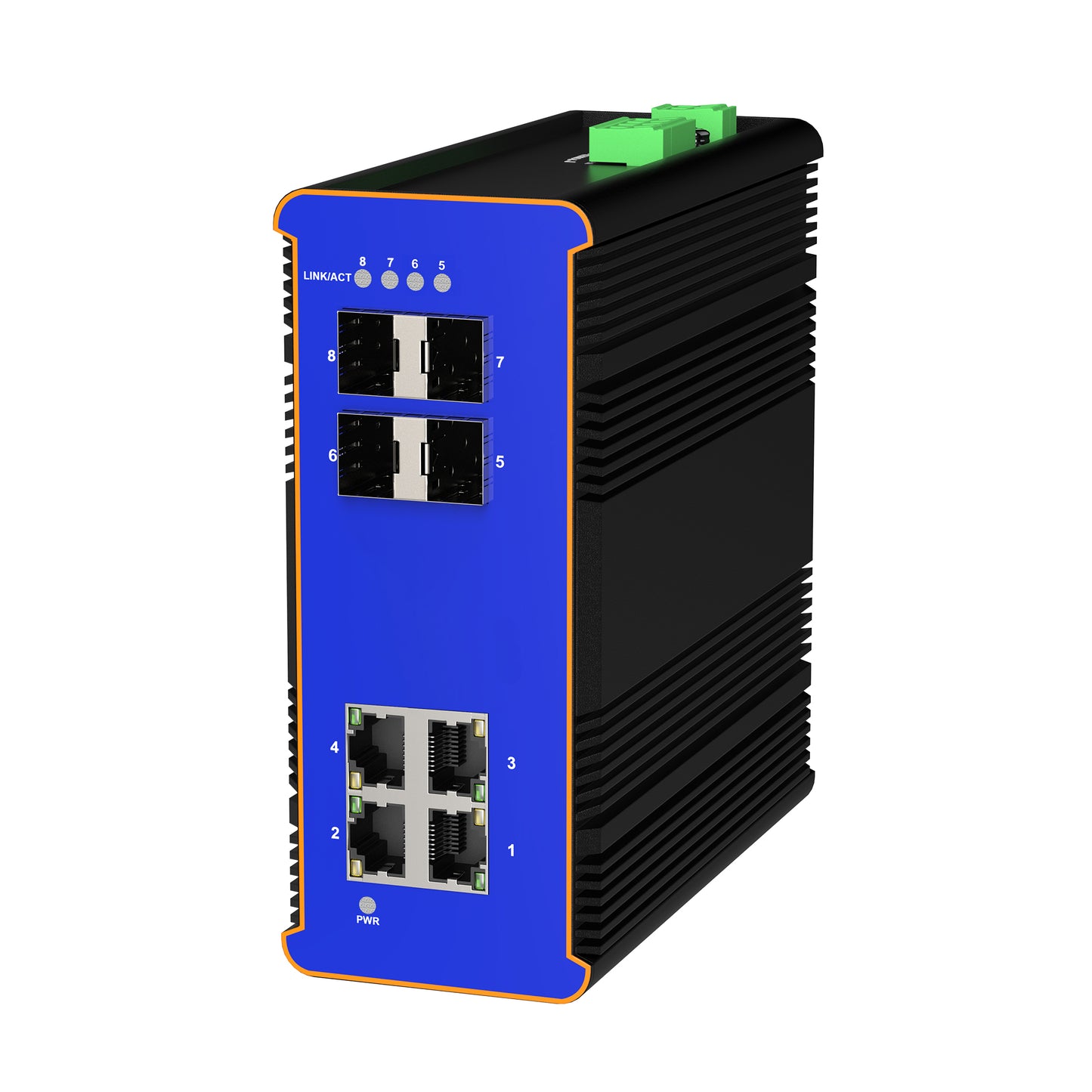 IDS1804F4 4GE+4SFP Din-rail Managed Industrial Switch