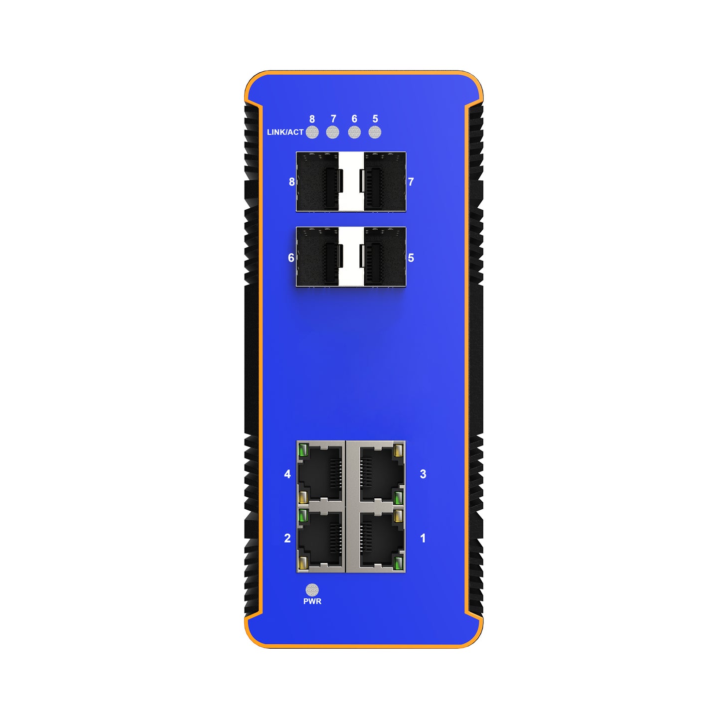 IDS1804F4 4GE+4SFP Din-rail Managed  Industrial Switch