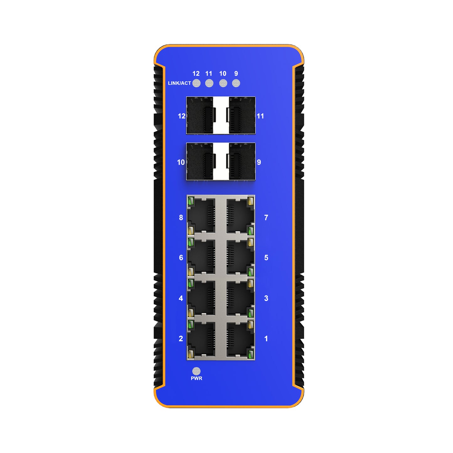 IDS1808F4 8GE+4SFP Din-rail Managed Industrial Switch