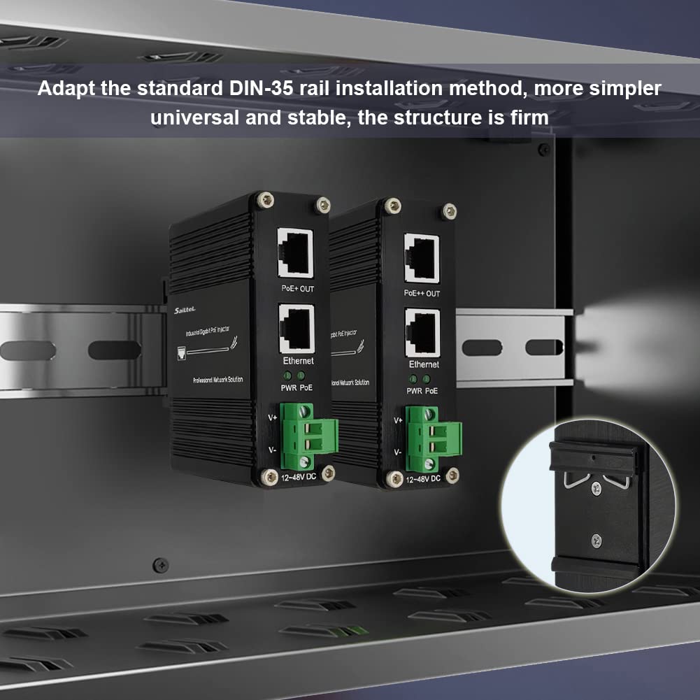 IPE95e 95W IEEE802.3bt Gigabit Industrial PoE Injector