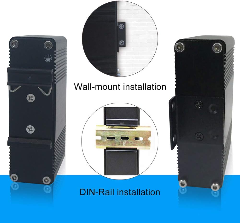 MIDS1605-4P Mini Din-rail Unmanaged Industrial Gigabit PoE Ethernet Switch