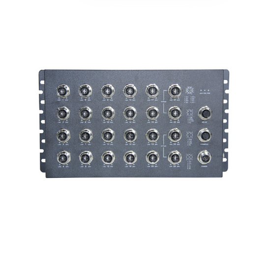 IS3024G-M12-BP-DC75 24GE EN50155 L3 Managed  Industrial Ethernet Switch