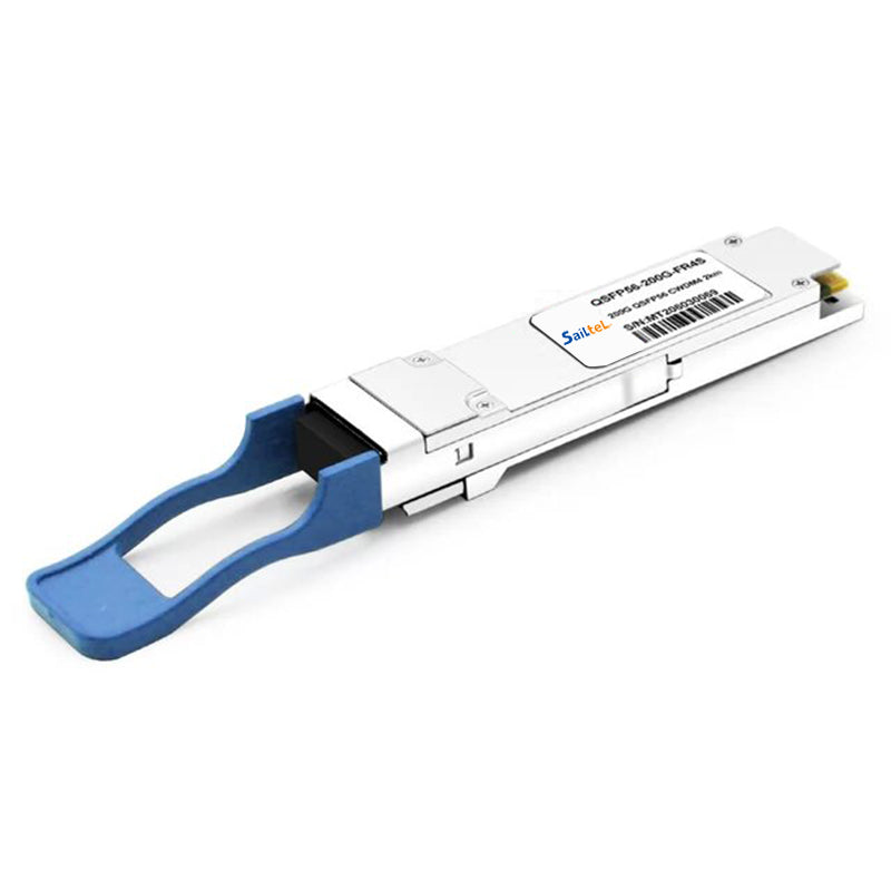 200G QSFP56 FR4S Transceiver PAM4 CWDM4 lanes MUX/DEMUX Design 2km 1271nm 1291nm 1311nm 1331nm LC SMF 2km with FEC DDM