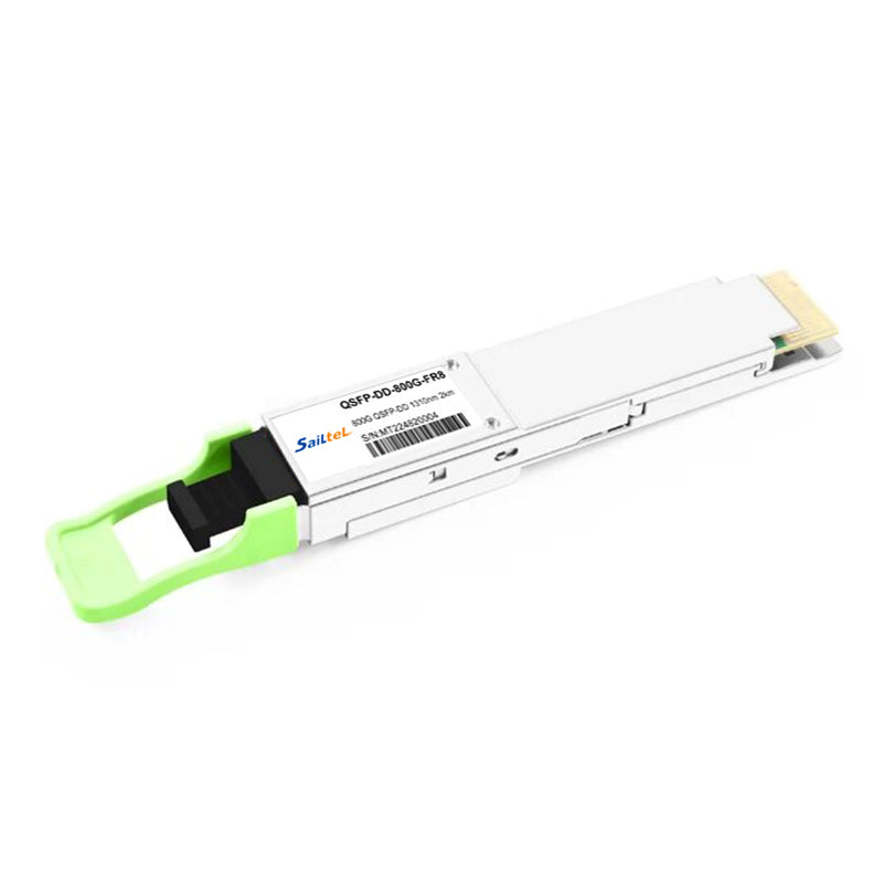 QSFP DD 800G FR8 Transceiver QSFP DD 8x100G FR PAM4 1310nm 2km DOM MPO-16 SMF