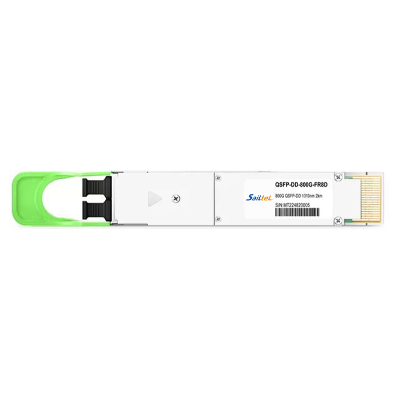 QSFP DD 800G FR8D Transceiver QSFP DD 8x100G FR/DR8+ PAM4 1310nm 2km DOM Dual MPO-12 SMF