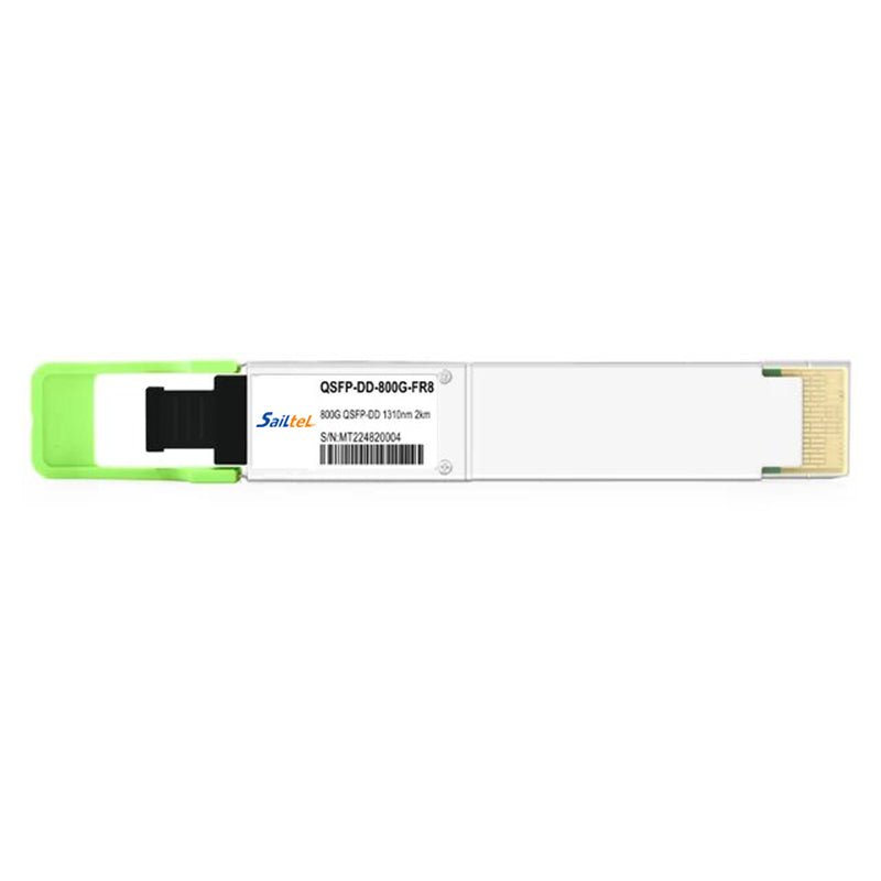 QSFP DD 800G FR8 Transceiver QSFP DD 8x100G FR PAM4 1310nm 2km DOM MPO-16 SMF