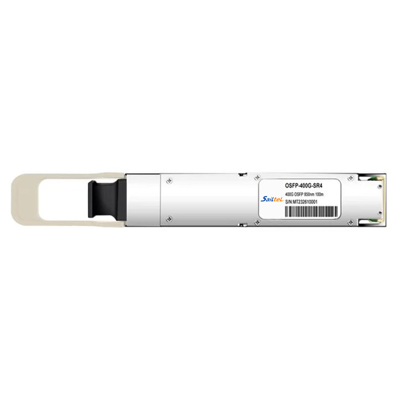 OSFP 400G SR4 FLT Transceiver 400G OSFP SR4 Flat Top PAM4 850nm 30m on OM3/50m on OM4 MTP/MPO-12 Multimode FEC