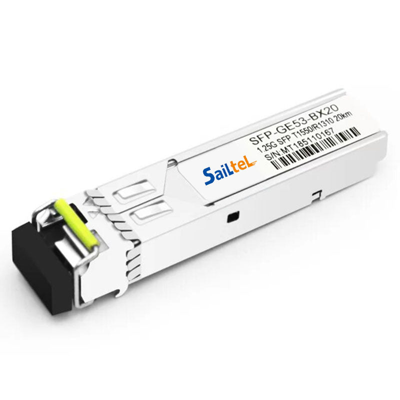 SFP-GE53-BX20 1.25Gbps SFP Transceiver, Single Mode, 20km Reach 1550nm TX / 1310nm RX