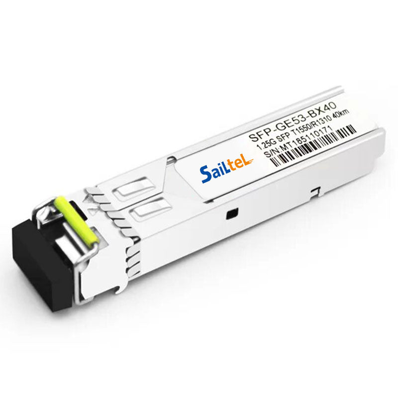 SFP-GE53-BX40 1.25Gbps SFP Transceiver, Single Mode, 40km Reach 1550nm TX / 1310nm RX