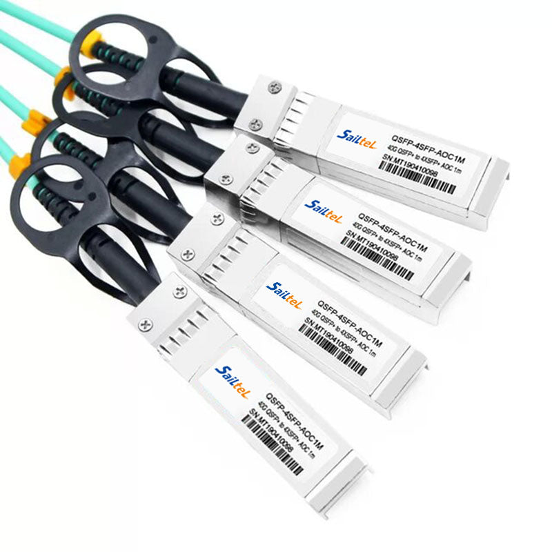 QSFP-4SFP-AOC1M 40Gbps QSFP+ to 4x SFP+ Active Optical Cables