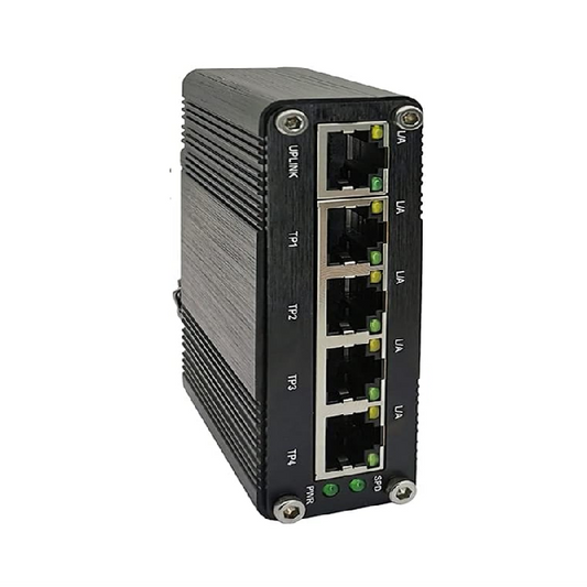 MIDS1605-4P Mini Din-rail Unmanaged Industrial Gigabit PoE Ethernet Switch