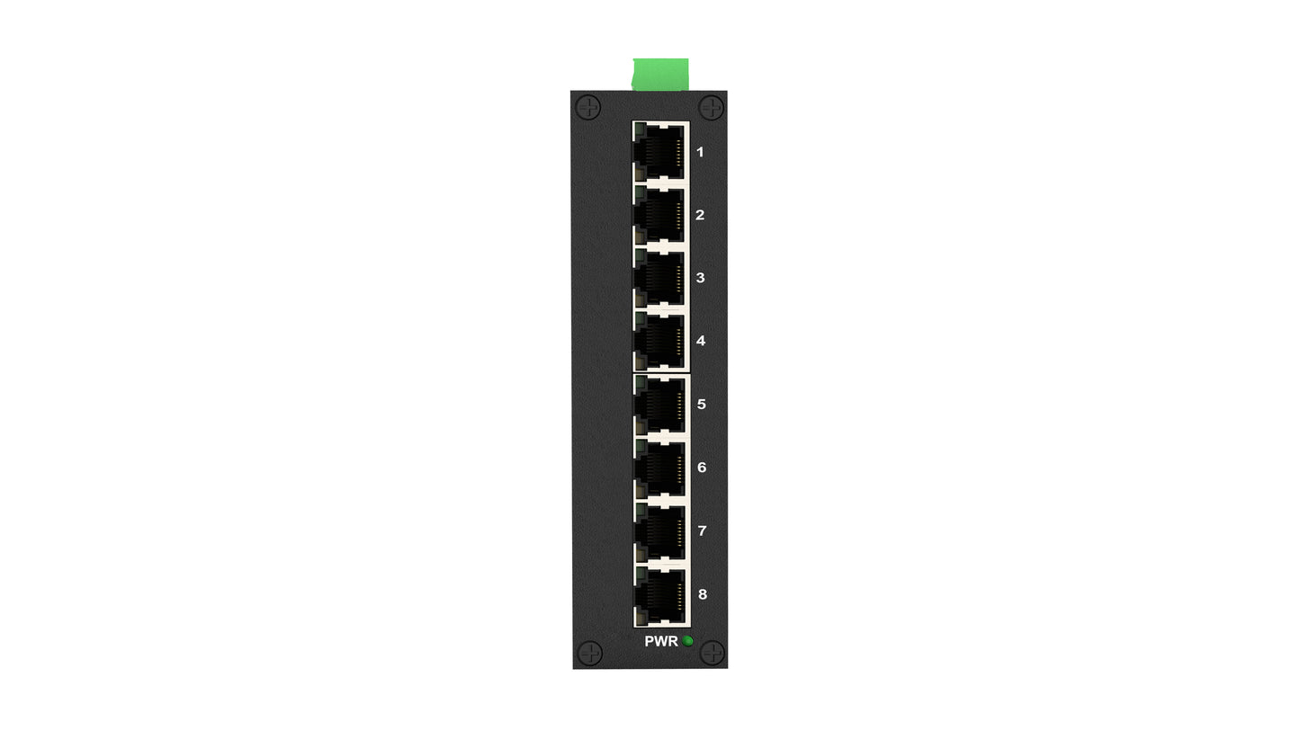 IDS1008R 8FE Din-rail Unmanaged  Industrial Ethernet Switch