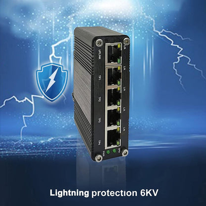 MIDS1605-4P Mini Din-rail Unmanaged Industrial Gigabit PoE Ethernet Switch