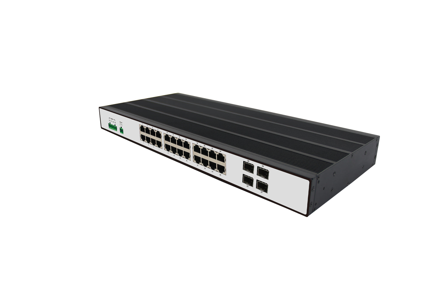 IRS2924F4R-24P 24G+4G L2 Industrial Managed Gigabit Ethernet Switch with PoE Injector