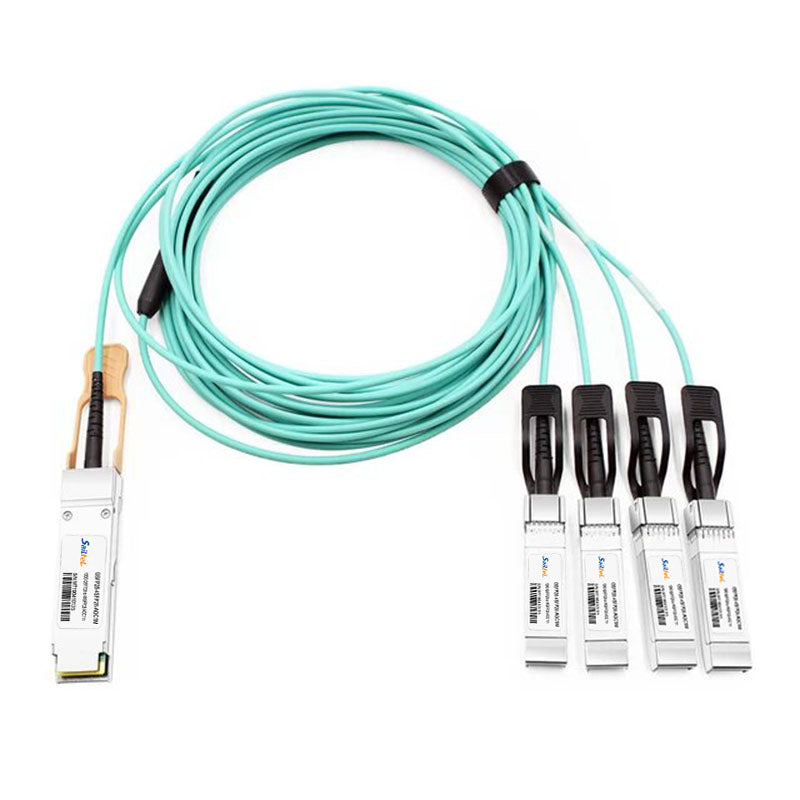 QSFP28-4SFP28-AOC10M 100G QSFP28 to 4x 25G SFP28 Active Optical Cables